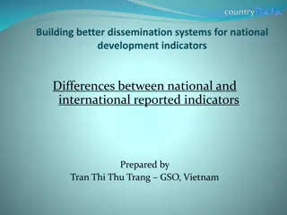 National Development Indicators: Differences and Solutions