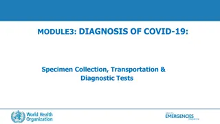 COVID-19 Specimen Collection & Diagnostic Tests
