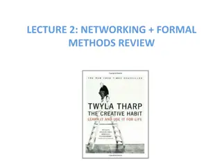 Networking and Formal Methods Review