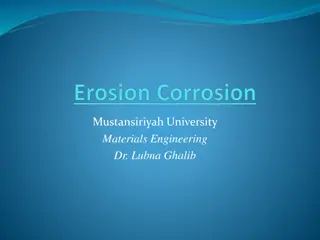 Erosion Corrosion in Materials Engineering