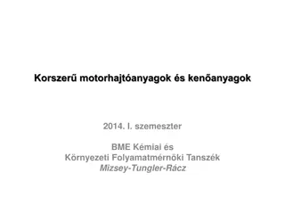 Modern Motor Fuels and Lubricants Overview