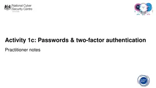 Creating Strong Passwords and Using Two-Factor Authentication