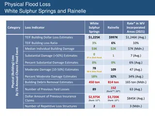 Physical and Human Flood Loss in White Sulphur Springs and Rainelle