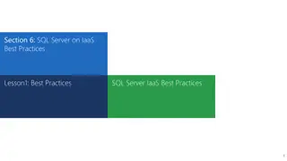 Best Practices for SQL Server on Azure VMs