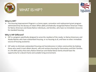 Housing Improvement Program (HIP) for Native Americans: Assistance Overview