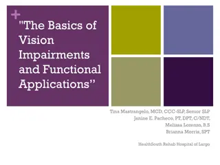 Basics of Vision Impairments & Functional Applications
