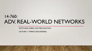 Real-World Networks: Switching Fabric & Routers