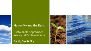 Humanity and the Earth Sustainable September
