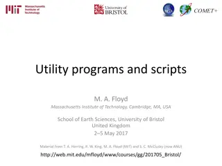 Utility programs and scripts