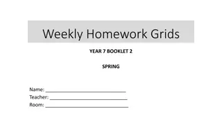 Strategies for Completing Homework Grids