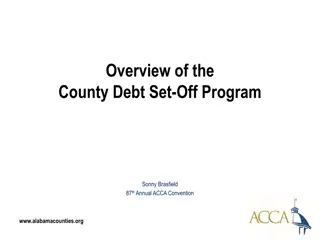 Overview of County Debt Set-Off Program & Financial Impact Study