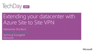 Extending Your Datacenter with Azure Site-to-Site VPN