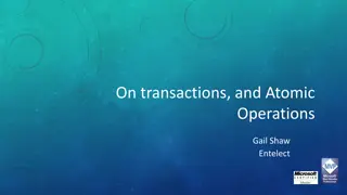 On Transactions and Atomic Operations