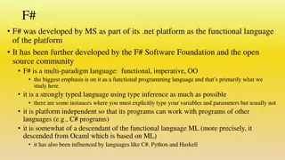 Overview of F# Development and Data Types