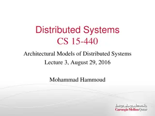 Architectural Models of Distributed Systems