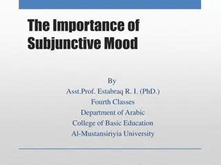 Subjunctive Mood