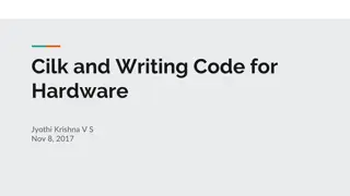Intel Cilk Plus: Programming Dynamic Multithreaded Applications