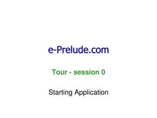 e-Prelude.com Tour - Login, Folder Creation, Date Selection