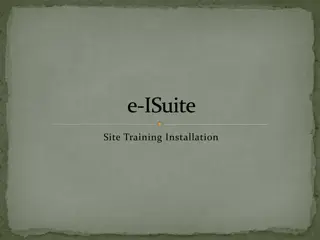 e-ISuite Site Training Installation Guide