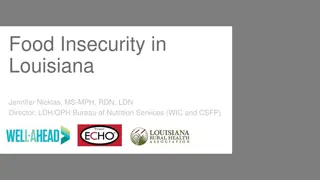 Food Insecurity in Louisiana: Statistics and Programs