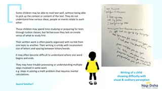 Specific Learning Disabilities (SLD) in Children