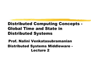 Global Time and State in Distributed Systems