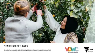 Disability Worker Registration for Multicultural Communities Key Messages and Materials