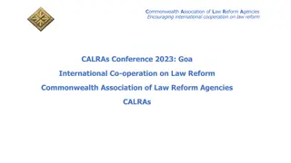 Encouraging International Cooperation on Law Reform - CALRAs Conference 2023