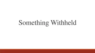 Something Withheld