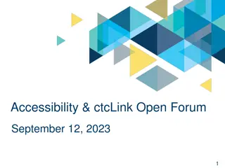 Accessibility at ctcLink Open Forum