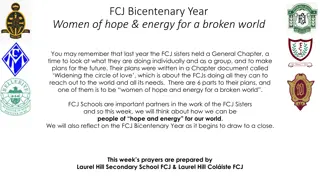 FCJ Bicentenary Year Celebrations: Women of Hope & Energy