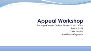 Financial Aid Office Information at Santiago Canyon College