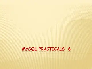 SQL Statements for MySQL Database Operations