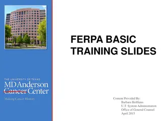 FERPA Basic Training: Understanding Student Privacy Rights