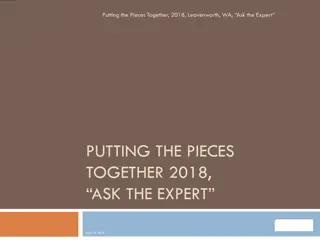 Putting the Pieces Together 2018 - Ask the Expert