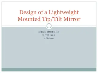 Design of a Lightweight Mounted Tip/Tilt Mirror