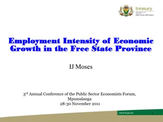 Employment Intensity Growth in the Free State Province
