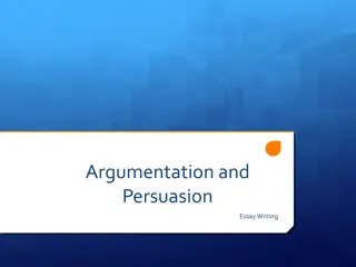 Argumentation and  Persuasion