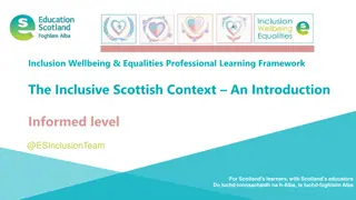 Inclusion, Wellbeing & Equalities Professional Learning Framework