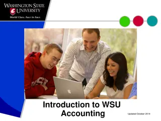 Introduction to WSU Accounting - Updated October 2014