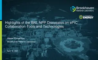 Highlights of the BNL NPP Discussion on ePIC Collaboration Tools and Technologies