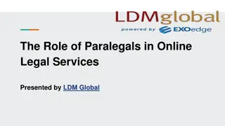 The Role of Paralegals in Online Legal Services
