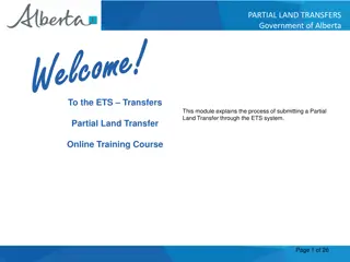 Partial Land Transfers Process in Alberta ETS System