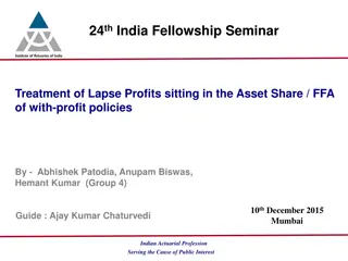 Seminar on Treatment of Lapse Profits in With-Profit Policies