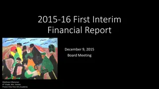 2015-16 First Interim Financial Report Presentation