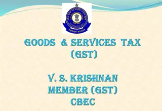 Legal Requirements and Features of Proposed GST Model