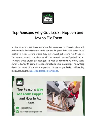 Top Reasons Why Gas Leaks Happen and How to Fix Them