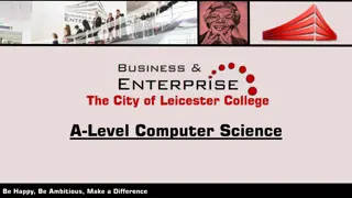 Exciting A-Level Computer Science Curriculum