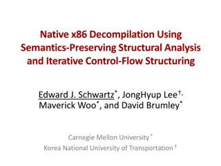 Native x86 Decompilation with Semantics-Preserving Structural Analysis