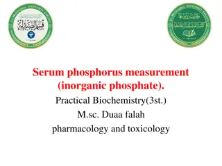 Serum Phosphorus Measurement & Function
